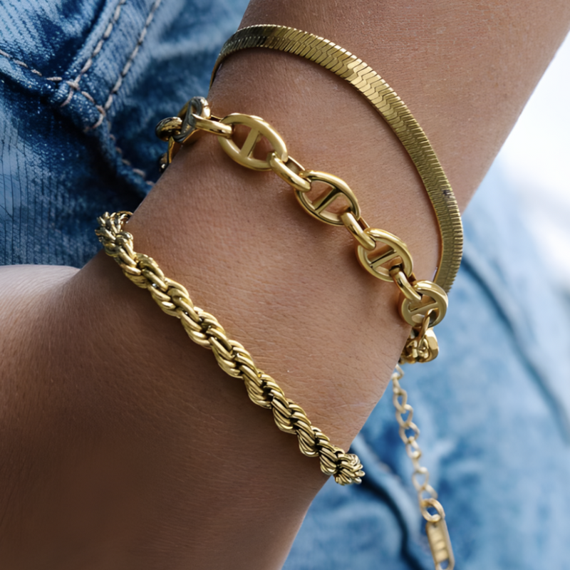 Gold Link Bracelet | Cleo