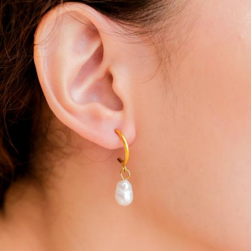 Pearl Gold Earrings | Jasmine