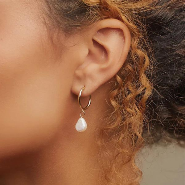 Pearl Gold Earrings | Jasmine
