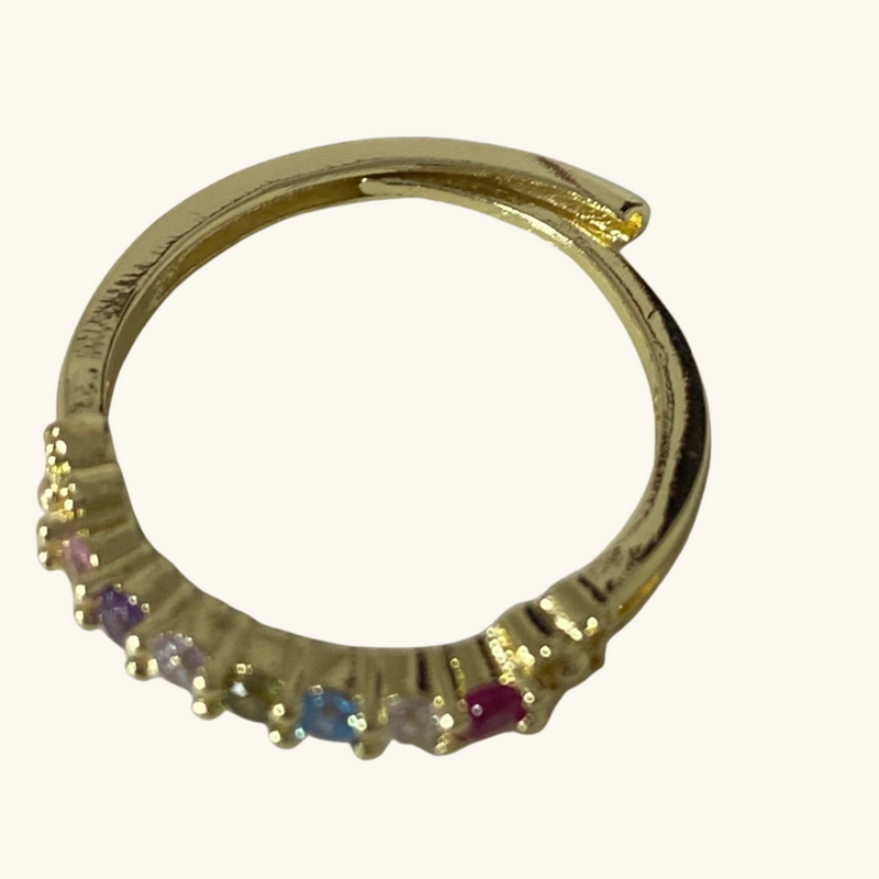 Gold Rainbow Ring | Camila