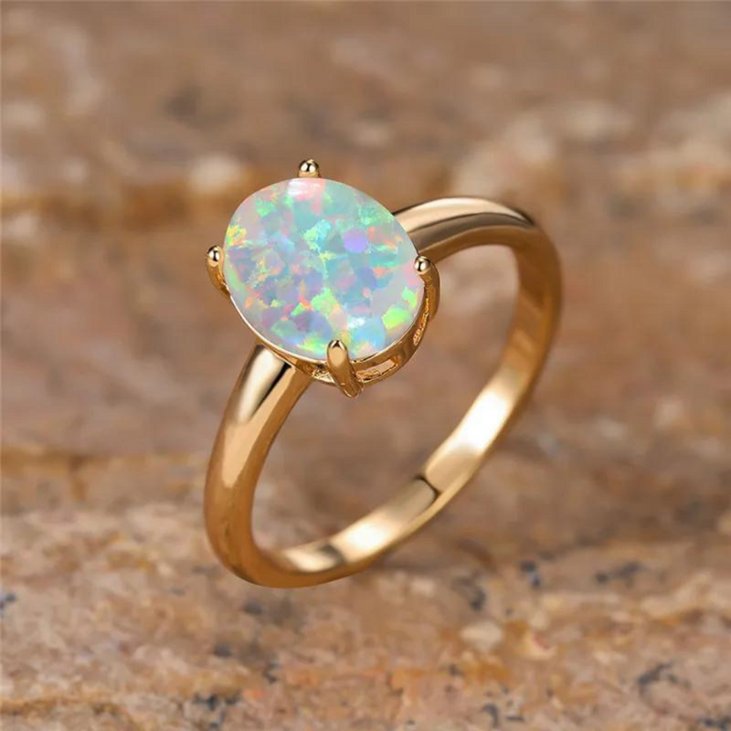 Opal Gold Ring | Amanda