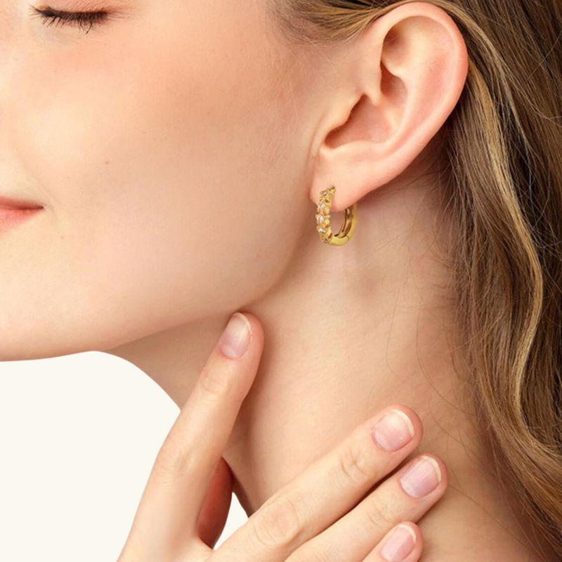 Gold hoop earrings | Brenda