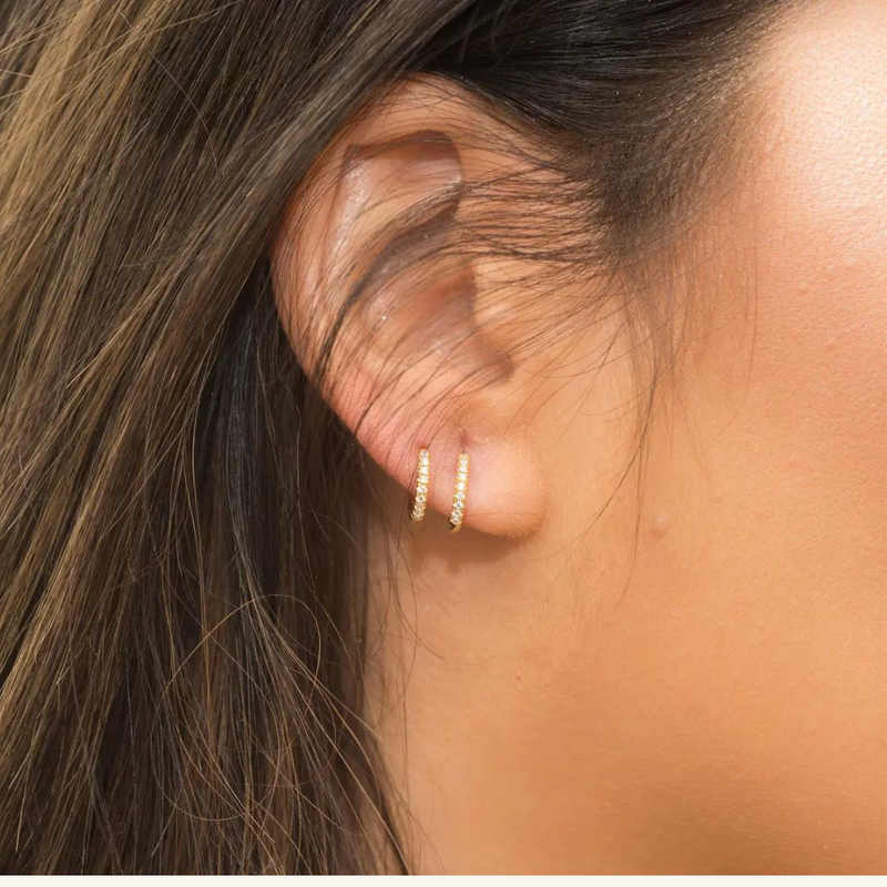 Gold hoop earrings | Brenda