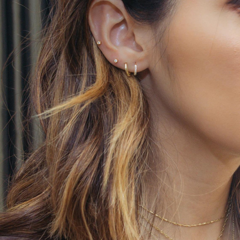 Gold hoop earrings | Brenda