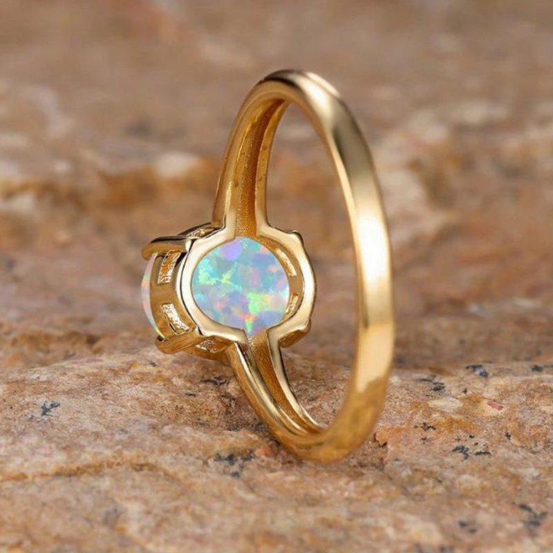 Opal Gold Ring | Amanda