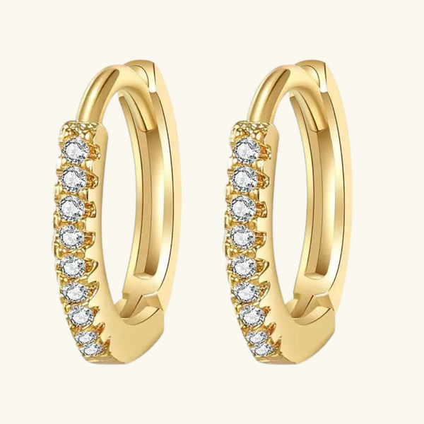 Gold hoop earrings | Brenda