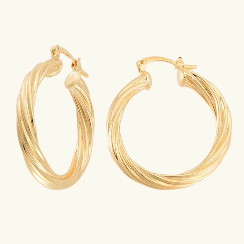 Gold hoop earrings | Katrina