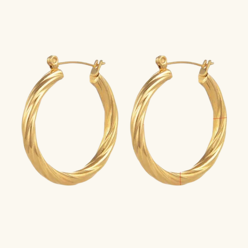 Gold hoop earrings | Katrina