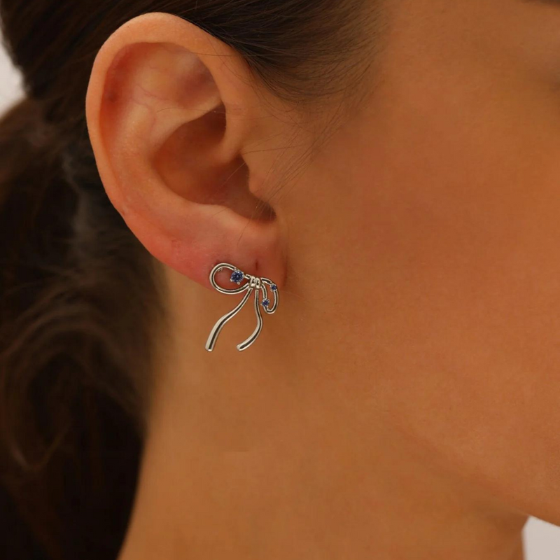 Silver Butterfly Earrings | Mary