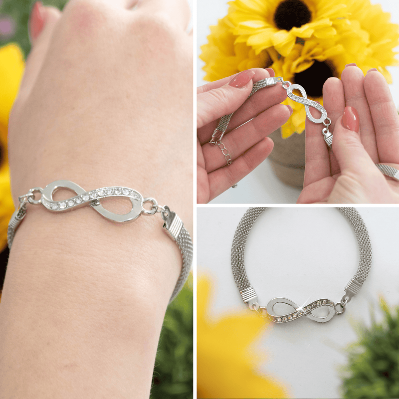Silver infinity bracelet