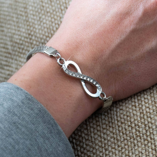 Silver infinity bracelet