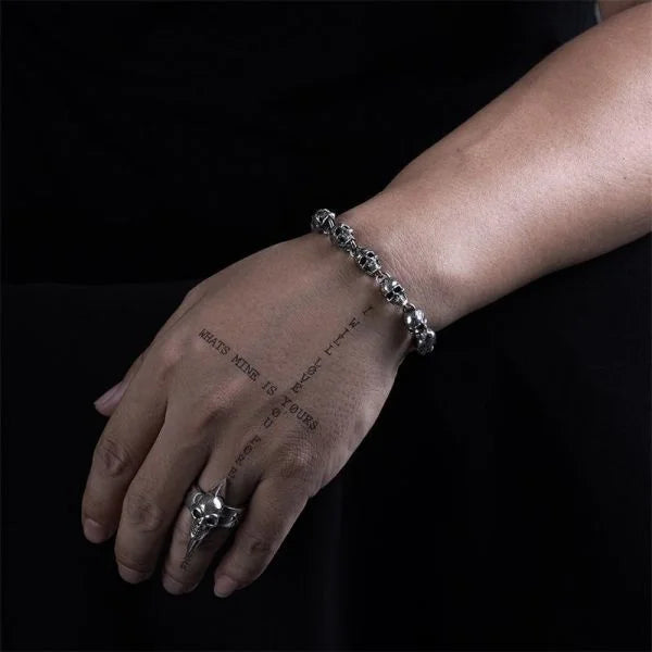 Silver bracelet | Skull