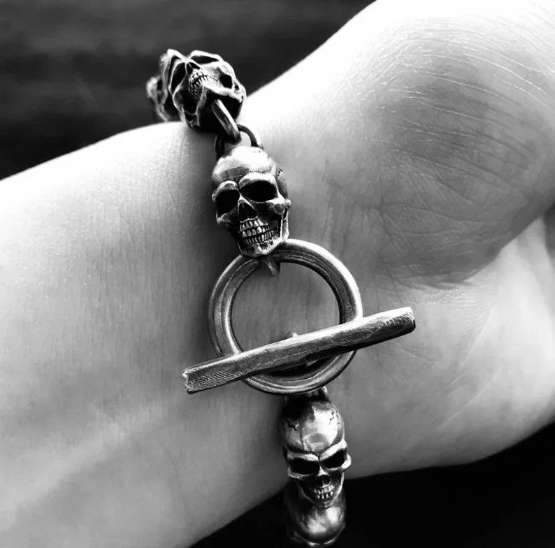 Silver bracelet | Skull