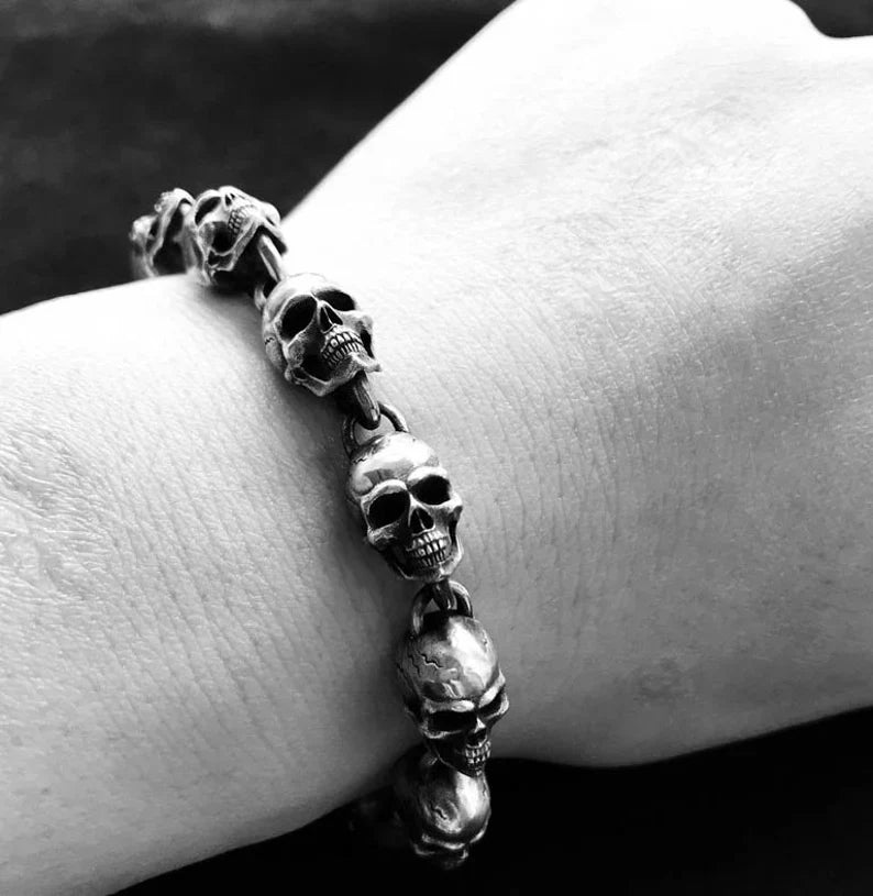 Silver bracelet | Skull