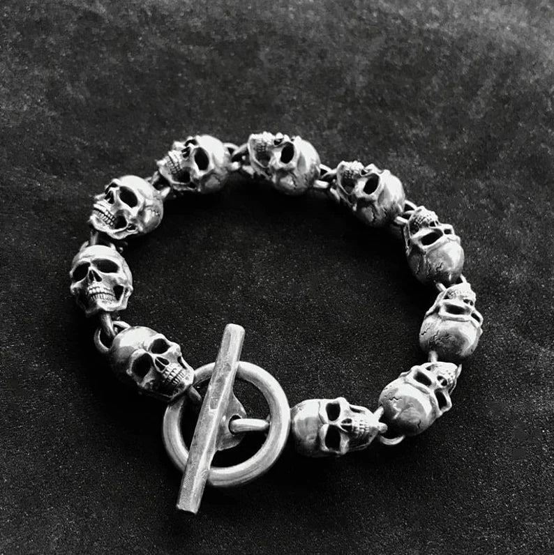 Silver bracelet | Skull