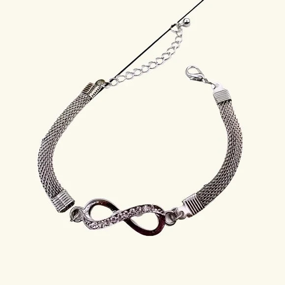 Silver infinity bracelet