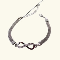 Silver infinity bracelet