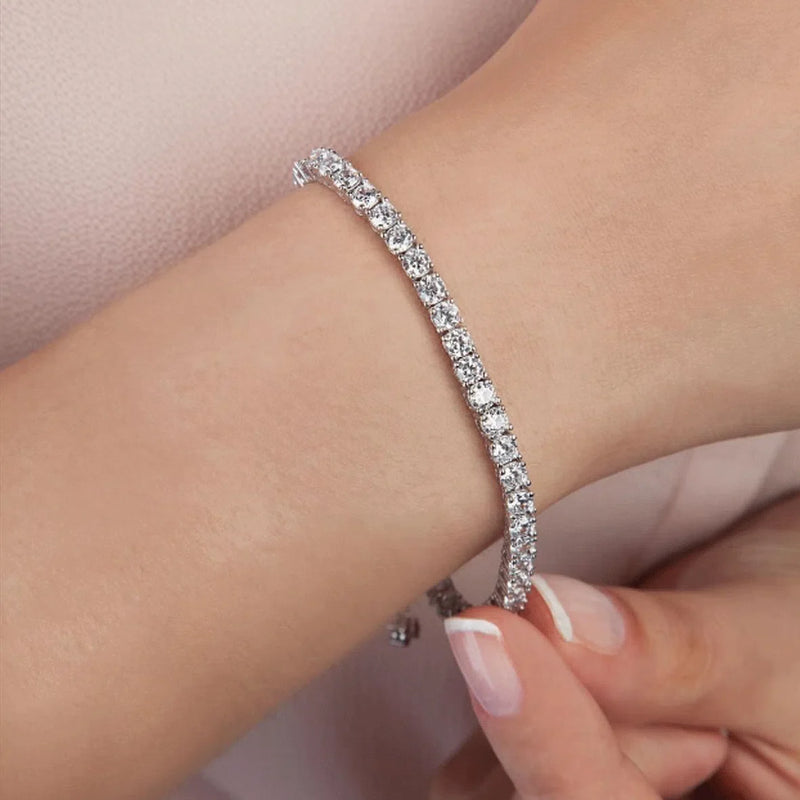 Tennis bracelet in silver | Lisa