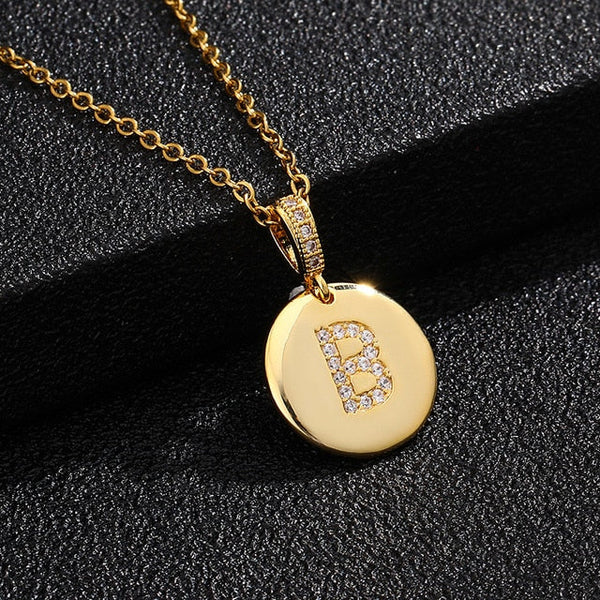 Gold letter necklace | Anna
