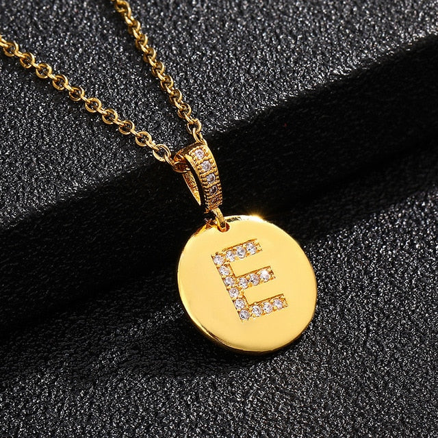 Gold letter necklace | Anna