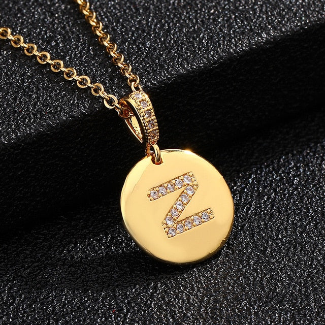 Gold letter necklace | Anna