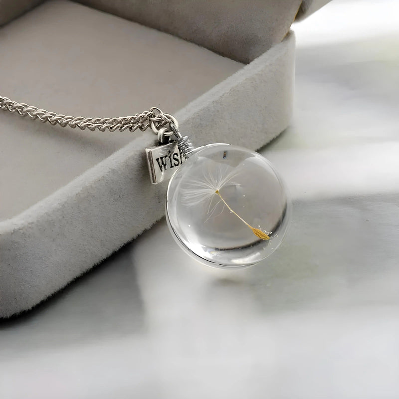 Silver Crystal Pendant Necklace | Alena
