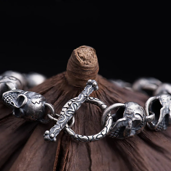 Silver bracelet | Skull