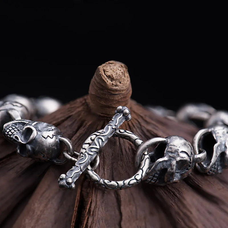 Silver bracelet | Skull