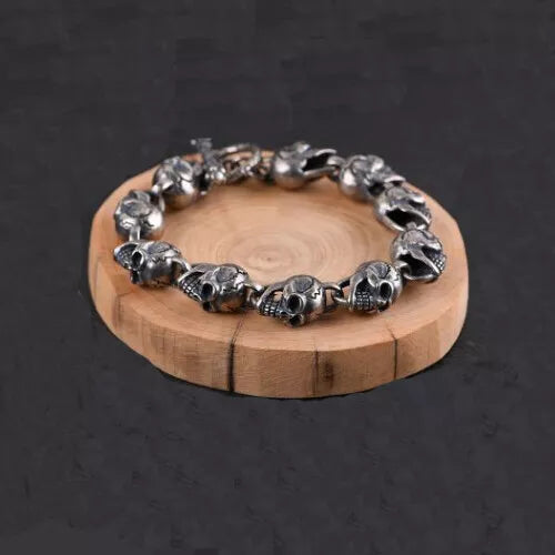 Silver bracelet | Skull